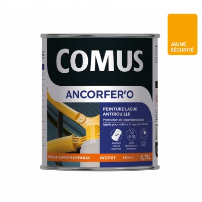 ANCORFER'O Peinture laque anticorrosion pour métaux et supports difficiles - COMUS