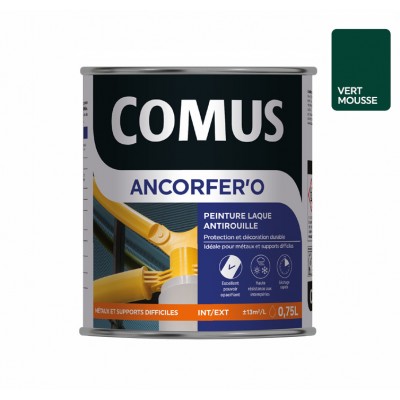 ANCORFER'O Peinture laque anticorrosion pour métaux et supports difficiles - COMUS