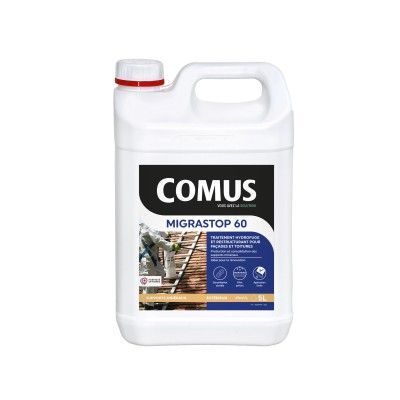 MIGRASTOP 60 Traitement hydrofuge, reminéralisant façades et toitures - COMUS