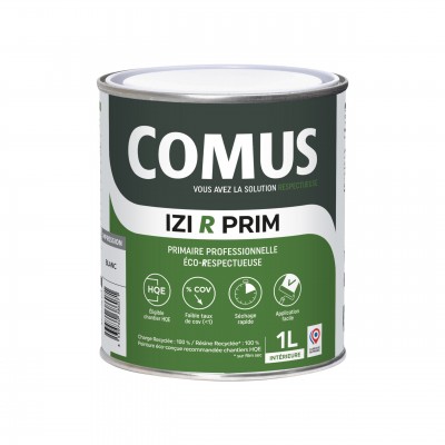 IZI'R PRIM Primaire phase aqueuse éco-respectueuse avec 50% de matières recyclées - COMUS
