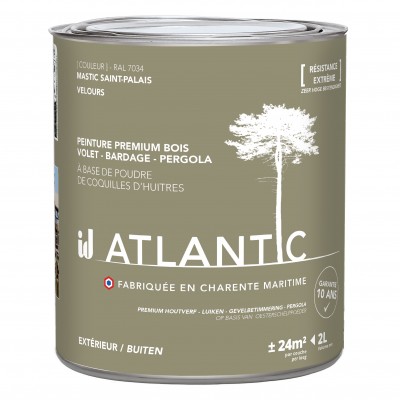 PEINTURE BOIS EXTERIEURS 2L - ATLANTIC