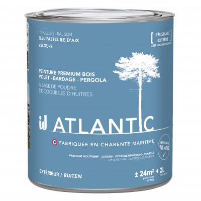 PEINTURE BOIS EXTERIEURS 2L - ATLANTIC
