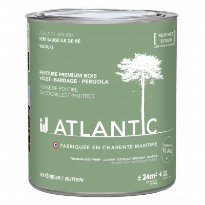 PEINTURE BOIS EXTERIEURS 2L - ATLANTIC