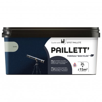 PAILLETT Peinture de finition mate paillettée - ID Paris