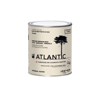 PEINTURE BOIS EXTERIEURS 750ML - ATLANTIC