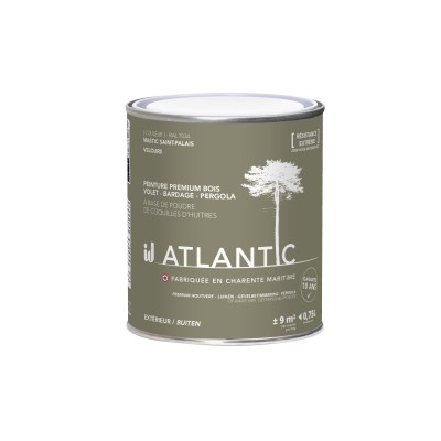 PEINTURE BOIS EXTERIEURS 750ML - ATLANTIC