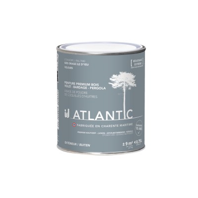 PEINTURE BOIS EXTERIEURS 750ML - ATLANTIC