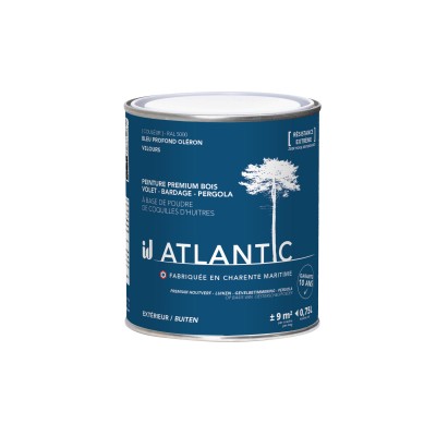 PEINTURE BOIS EXTERIEURS 750ML - ATLANTIC