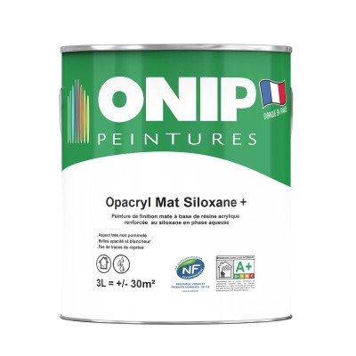 PEINTURE OPACRYL MAT SILOXANE + - ONIP