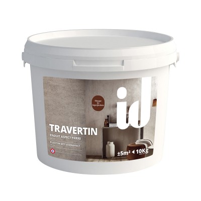 TRAVERTIN Enduit aspect pierre - ID Paris